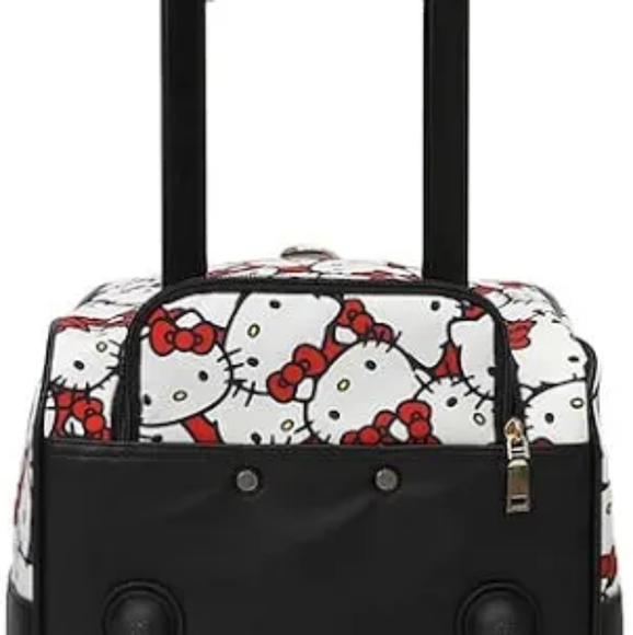 COPY - Hello Kitty Rolling Duffle Bag Travel Luggage With Wheels And Pull Handle - Picture 5 of 11